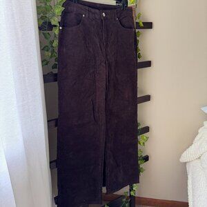 H&M Brown Corduroy Wide Leg pants